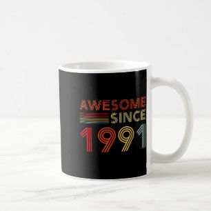 35 Birthday Decorations Men 35yr Awesome 1991 35th Coffee Mug
