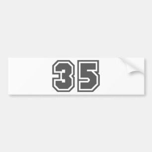 35 BUMPER STICKER