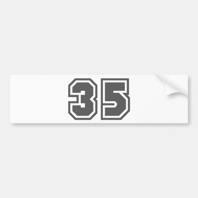 35 BUMPER STICKER (Front)