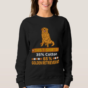 35 Cotton 65 Golden Retriever Hair Dog Apparel Sweatshirt