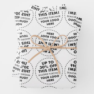 35% OFF Bulk Buy Discount Custom MIRROR TILING Wrapping Paper Sheet