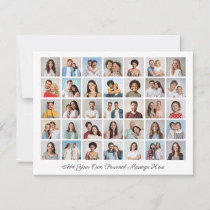 35 Photo Collage Add Your Own Greeting Holiday Card