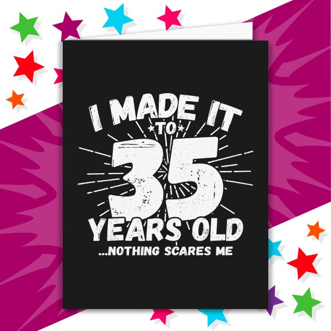 35 Year Old Sarcastic Meme Funny 35th Birthday Card (Creator Uploaded)