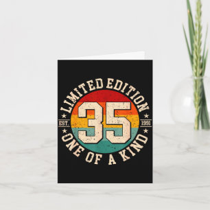 35 year old vintage 1991 limited edition 35th card