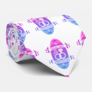 35 Year traditional coral Jade 235th anniversary Tie