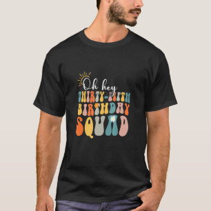 35 Years Old Bday Boy Girl Retro Groovy 35th Birth T-Shirt