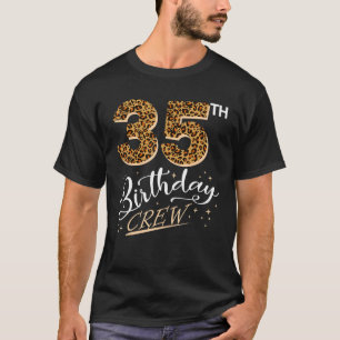35 Years Old Birthday Leopard Print 35th Birthday T-Shirt
