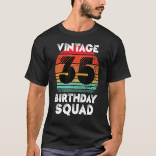 35 Years Old Birthday Party Vintage 35th Birthday T-Shirt