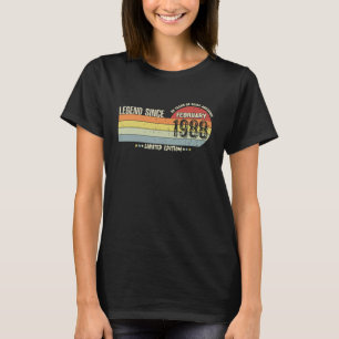 35 Years Old Legend Since February 1988 35th Birth T-Shirt