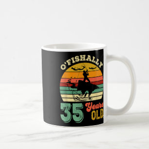 35 Years Old Thirty-five Grandpa Fish 35th Birthda Coffee Mug