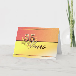 35 Years (wedding anniversary) Card