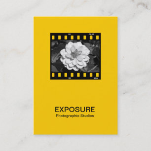 35mm Film Frame 01 - Amber Business Card