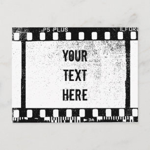 35mm Film Personalised Text Postcard