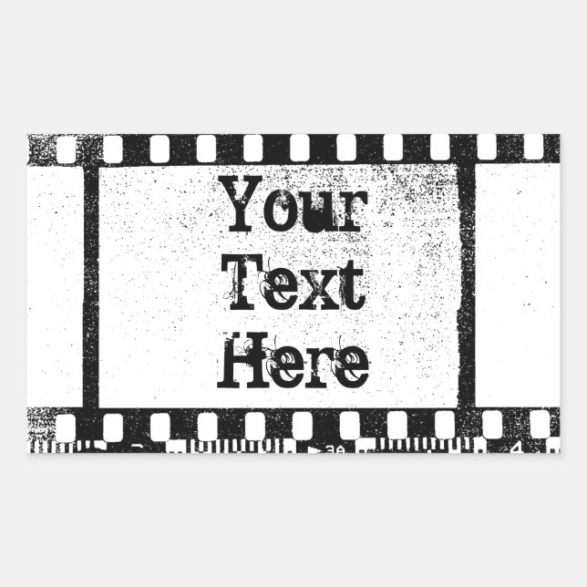 35mm Film Rectangular Sticker (Front)