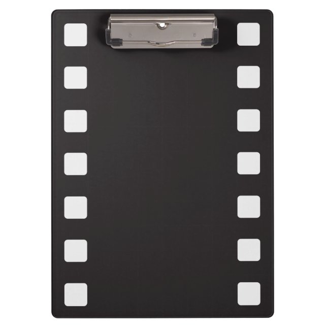 35mm Film Strip Black and White Clipboard (Front)