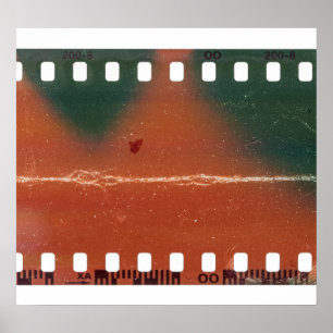 35mm filmstrip start, cool scratches. poster