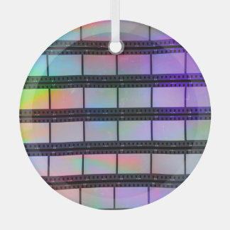35mm Filmstrips: Scanner Light Effects Glass Tree Decoration