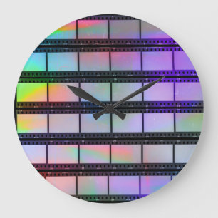 35mm Filmstrips: Scanner Light Effects Large Clock