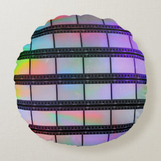 35mm Filmstrips: Scanner Light Effects Round Cushion