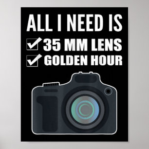 35mm Lens Wedding Photographer Poster