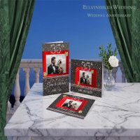 35th Anniversary Save the Date | Emerald & Photo