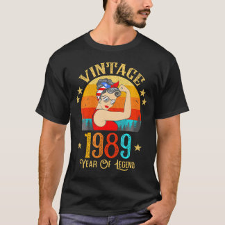 35Th Birthday 35 Years Old For Women 1989     T-Shirt
