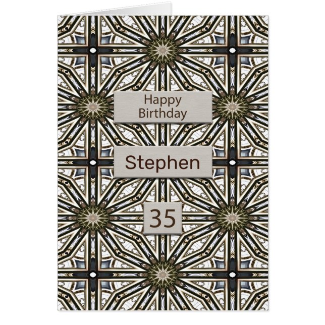35th Birthday Abstract Mandala Design (Front)