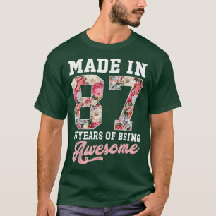 35th Birthday Born in 1987 35 Year Old Gift Girls T-Shirt