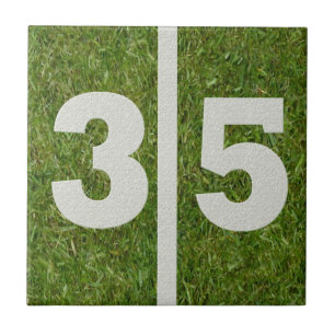 35th Birthday Football Customisable Tile