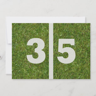35th Birthday Football Party Invitation
