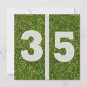35th Birthday Football Party Invitation