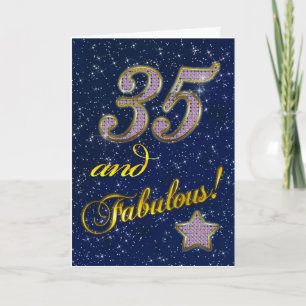 35th birthday for someone Fabulous Card