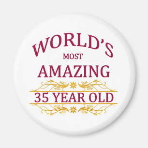 35th. Birthday Magnet