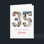 35th Birthday Number 35 Photo Collage Personalised Card<br><div class="desc">Celebrate momentous 35th Birthday with this cute card. It's a personalised photo collage birthday card that allows you to create a truly unique and memorable design. This customisable template lets you insert your own cherished photos, capturing the precious moments throughout the year. This custom card is perfect for commemorating your...</div>