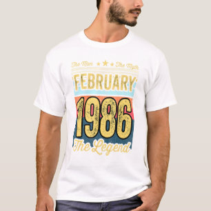 35th Birthday The Man The Myth The Legend February T-Shirt