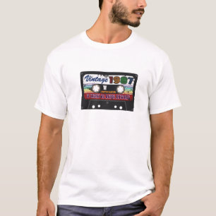 35Th Birthday Vintage 1987 Men Women Cassette Tape T-Shirt