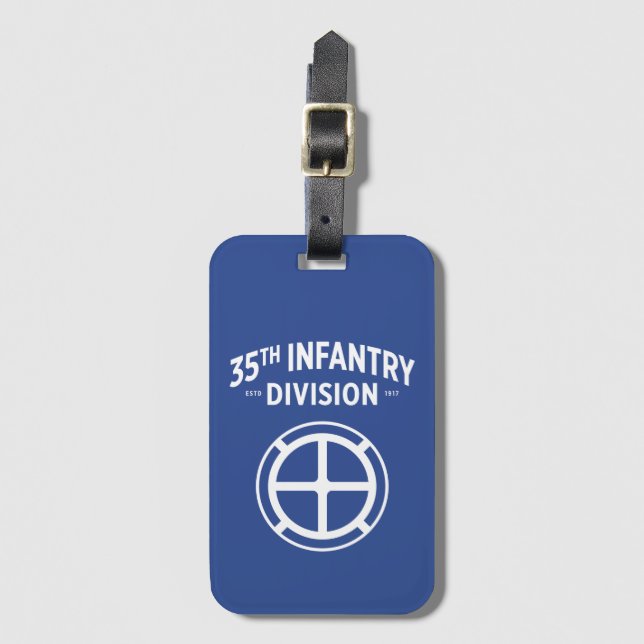 35th Infantry Division Badge Luggage Tag (Front Vertical)