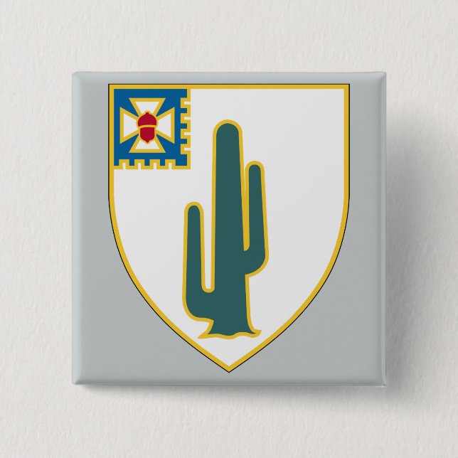 35th Infantry Regiment 15 Cm Square Badge (Front)