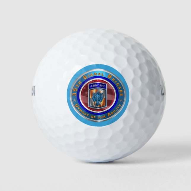 35th Signal Brigade-Airborne Golf Balls (Front)