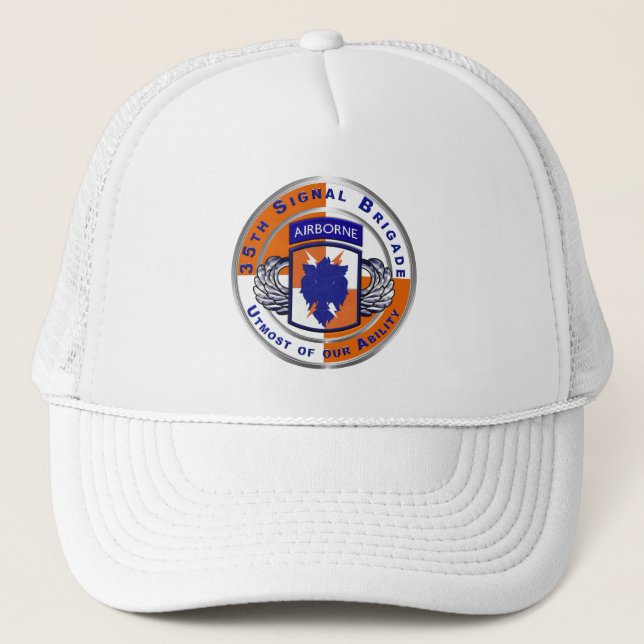 35th Signal Brigade  Trucker Hat (Front)