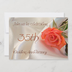 35th wedding anniverary party invitation