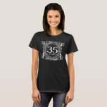 35th wedding anniversary Coral Jade crest T-Shirt<br><div class="desc">A romantic design to celebrate your 35th year of marriage. If you would like any help customising this design please contact me, their is an ask this designer button, just below this text. This thirty fifth, 35 years wedding anniversary crest has the text coral / jade as that is the...</div>