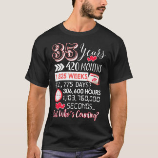 35Th Wedding Anniversary For 35 Year Anniversary T-Shirt