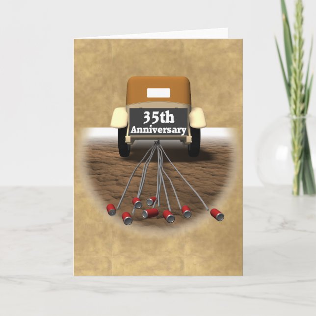 35th Wedding Anniversary Gifts Card (Front)