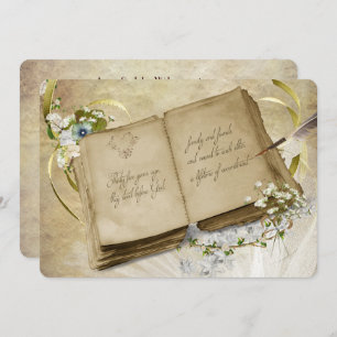 35th Wedding Anniversary Vintage Vow Renewal Invitation