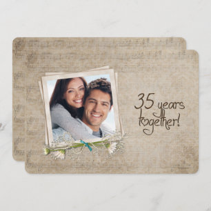 35th Wedding Anniversary Vow Renewal Invitation