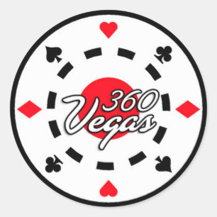 360 Vegas Chip Logo Sticker