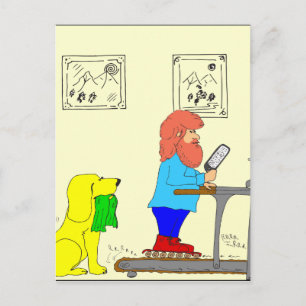 364-skates-for-exercise cartoon postcard