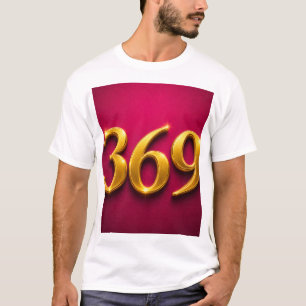 369 Law of Attraction Gold Numbers  T-Shirt