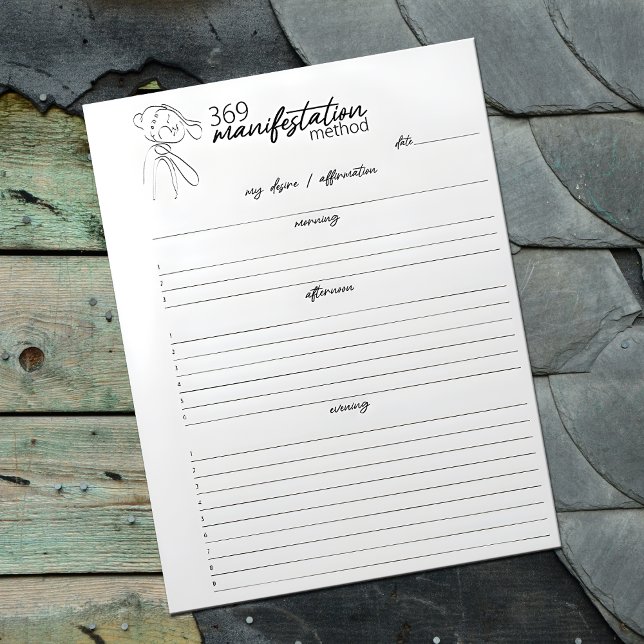 369 Manifestation Method, Law of attraction Notepad (Creator Uploaded)